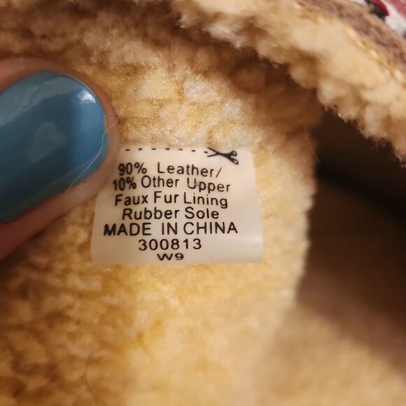 Toms Women's "Nepal" Tan Suede Boots w/ Laces & Faux Shearling Lining Size 9 - Picture 5 of 8